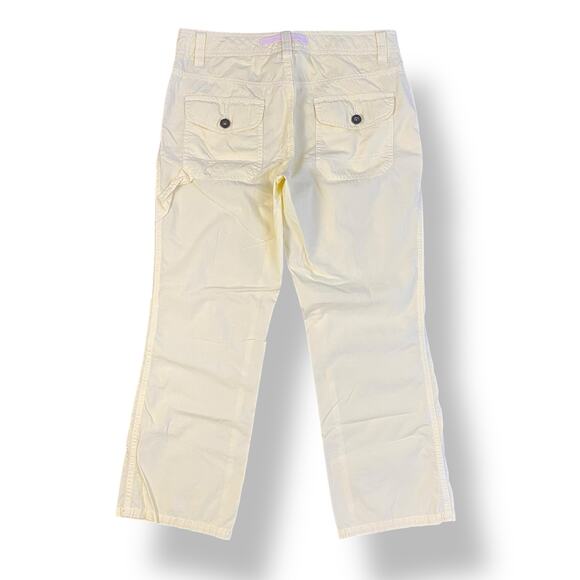 Tommy Hilfiger Y2K Low Rise Carpenter Ankle Pants Womens Size 4 Yellow - Picture 7 of 10